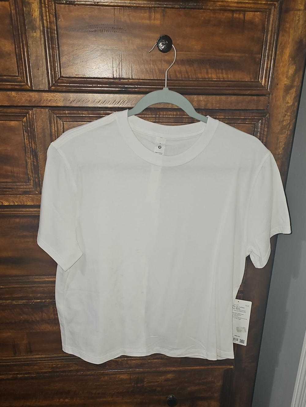 Lululemon Relaxed Fit Cotton Jersey Tshirt!! Nwts, White Sz 4. Hip Length